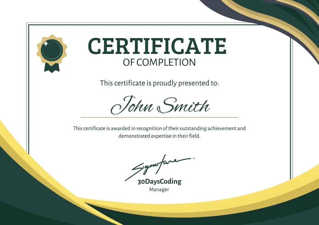 AI Course Certificate